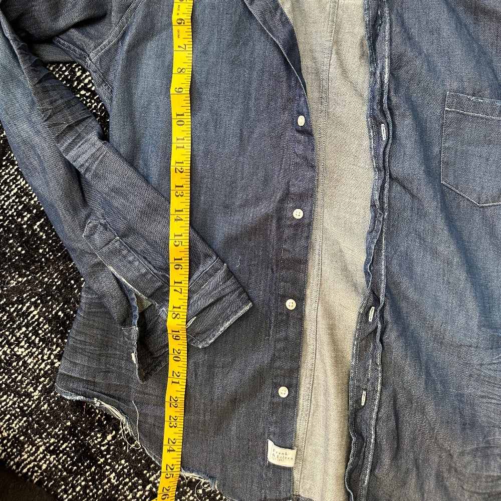 Frank & Eileen - Barry Famous Denim - Dark Denim Distressed - Size M